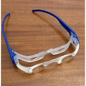 Adjustable Hands-Free Magnifying Glasses – Blue Arms – Multi-Zone Magnification